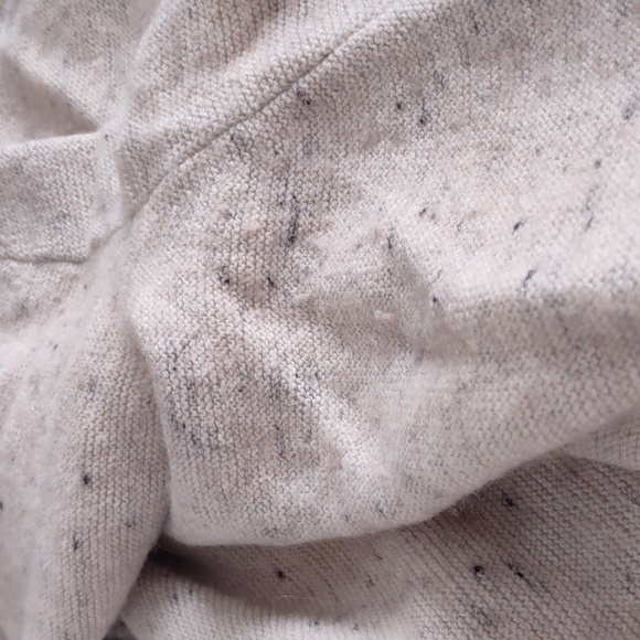 Eileen Fisher Size M Speckled Waterfall Organic Cotton Wool Blend Sweater - Picture 10 of 10